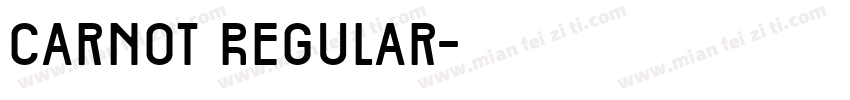 Carnot Regular字体转换